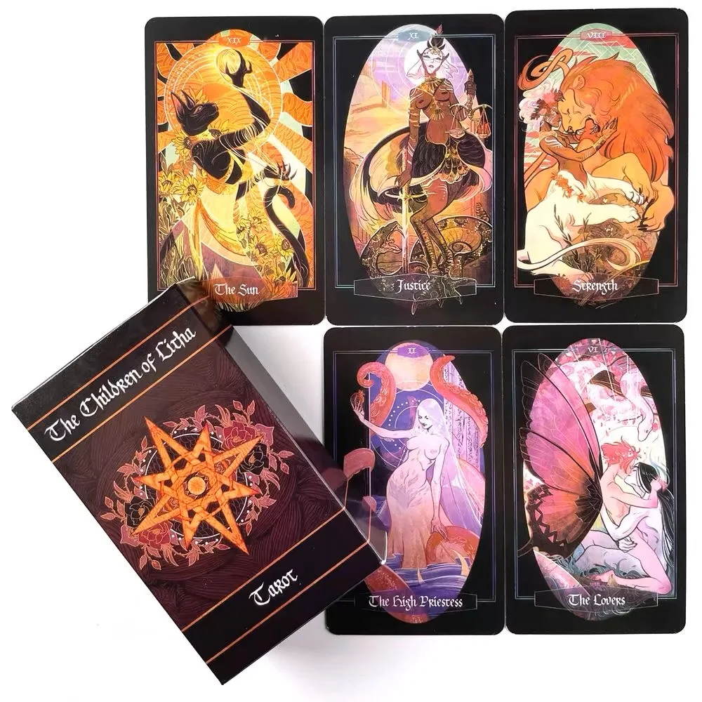 

78 Cards Symbolon Tarot Cards Divination Deck Board Playing Game For Party Future Telling Oracle Cards Gifts for Girls Women