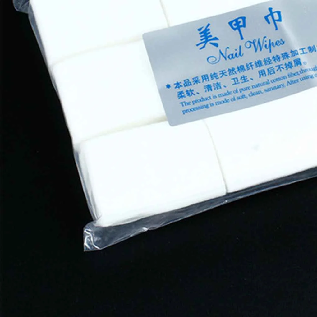 900 Teile/paket Neue Tragbare Nail art Tücher Maniküre Polnischen Tücher Baumwolle Lint Baumwolle Pads Papier Acryl Gel Tipps