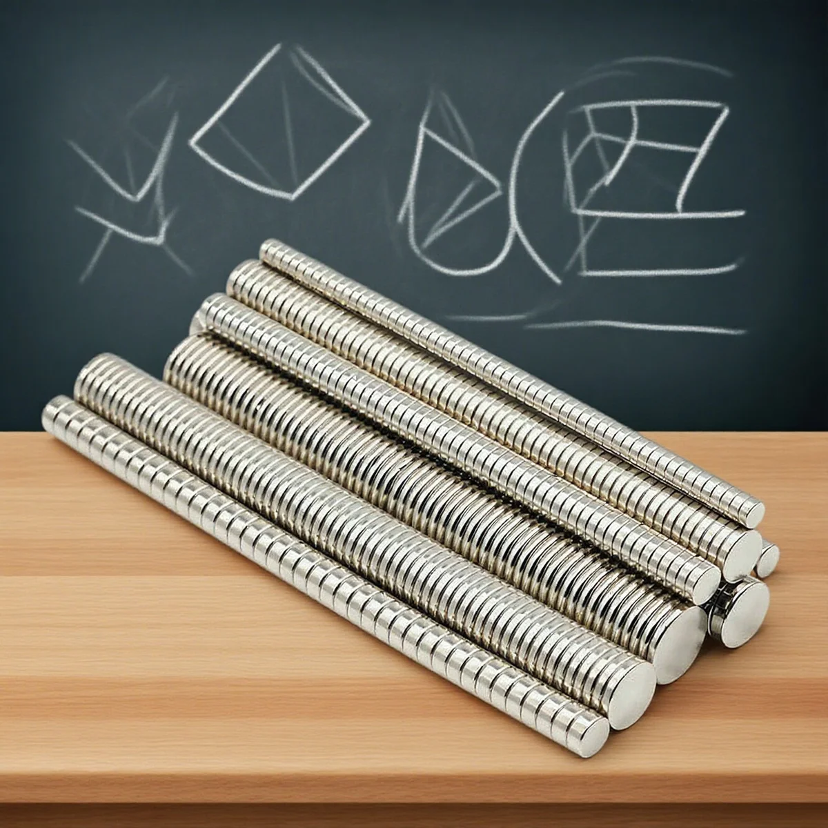 

2x2-12x3mm Home Organization Magnets, for Fridge, Desk, Non-marking Fix - Practical for Crafters, Tidies Spaces Easily