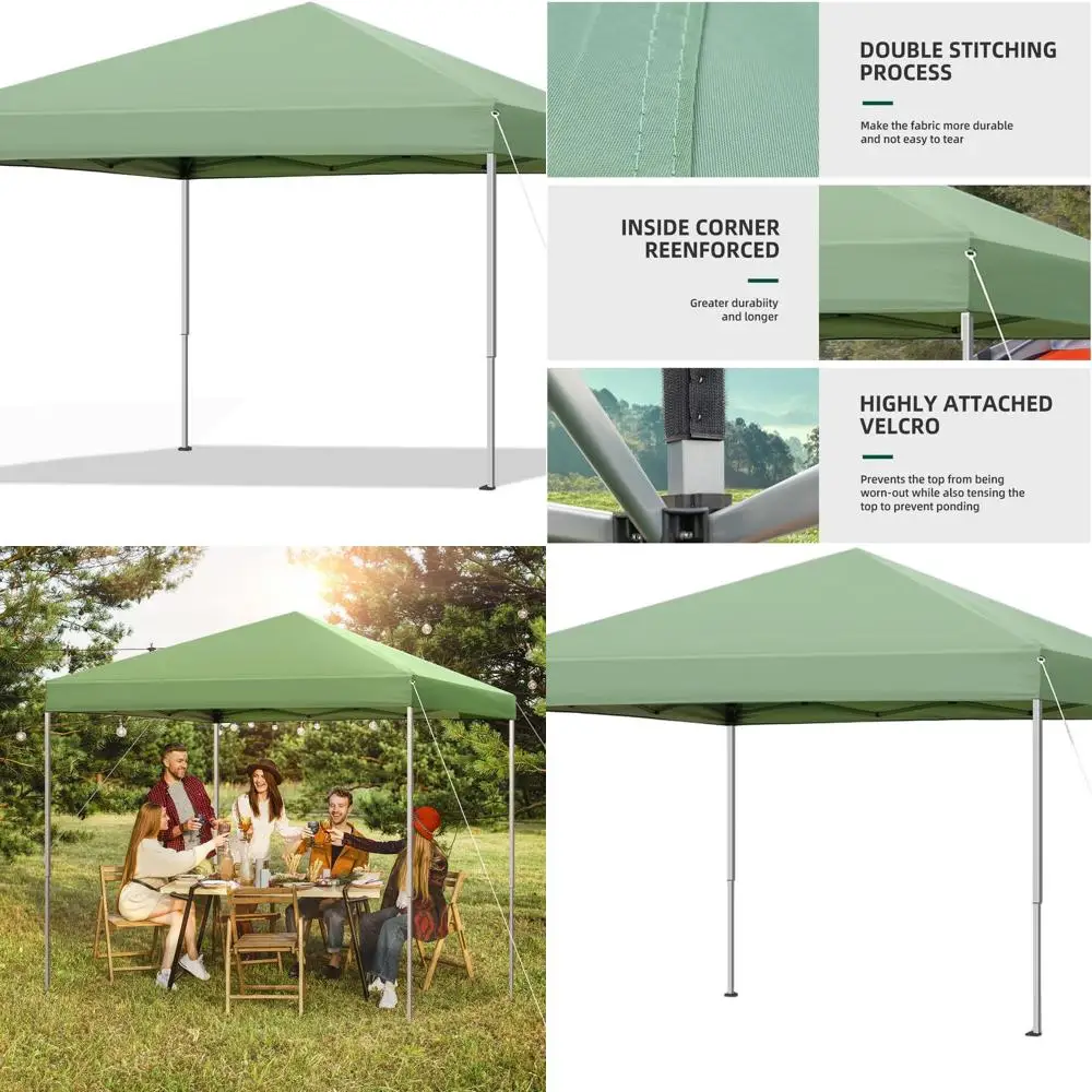 

Quick Setup 10x10ft Portable Canopy Tent with Roller Bag - Green