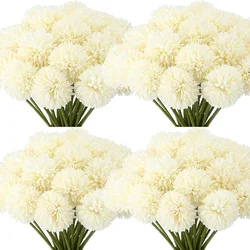 50 Pcs 인공 꽃 국화 공 가짜 꽃 DIY 웨딩 부케에 대 한 인공 국화 공