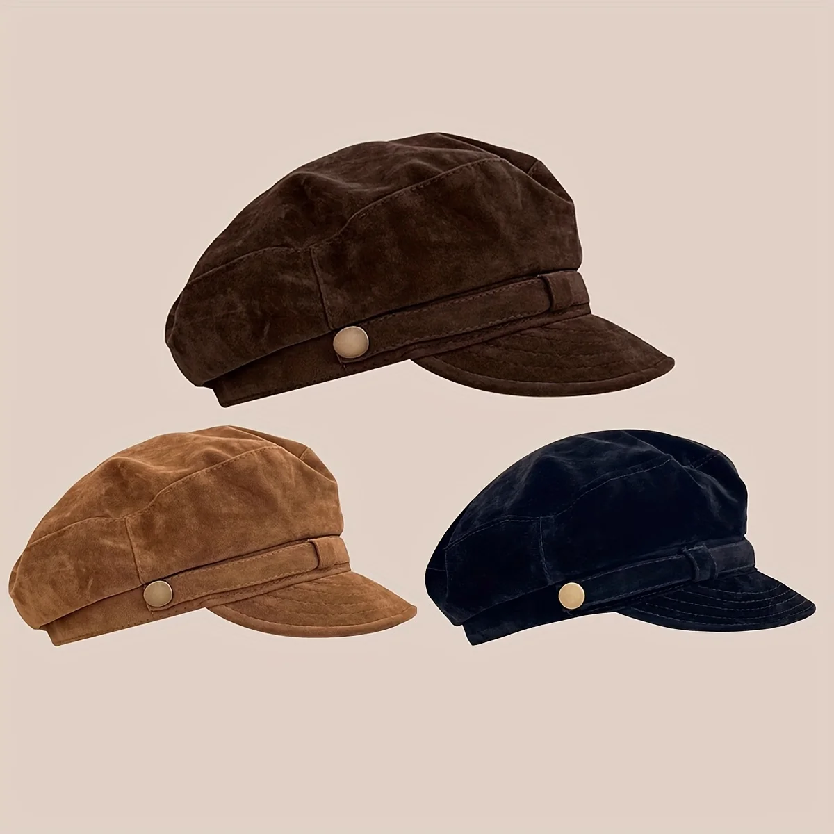 Retro British Style New Beret Newsboy Cap for Women High-end American Octagonal Hat Slimming Face Trendy Painter Hat for Men