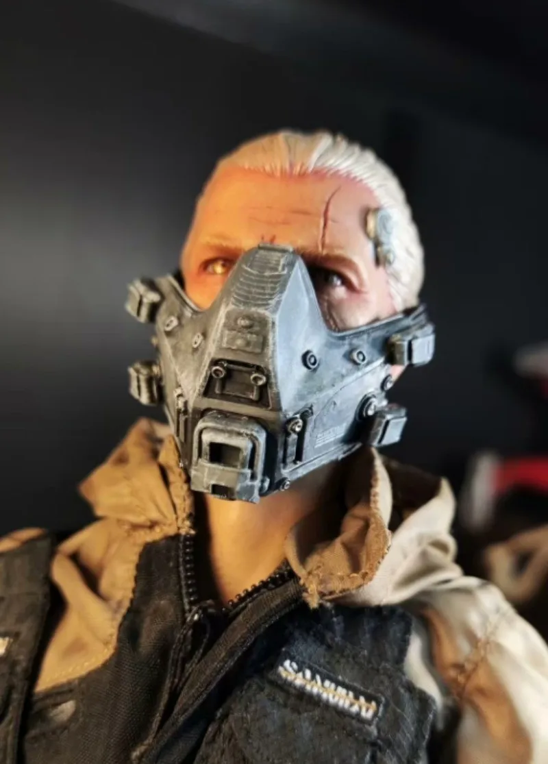 Modello di maschera da soldato in scala 1/12 per figura da 6''