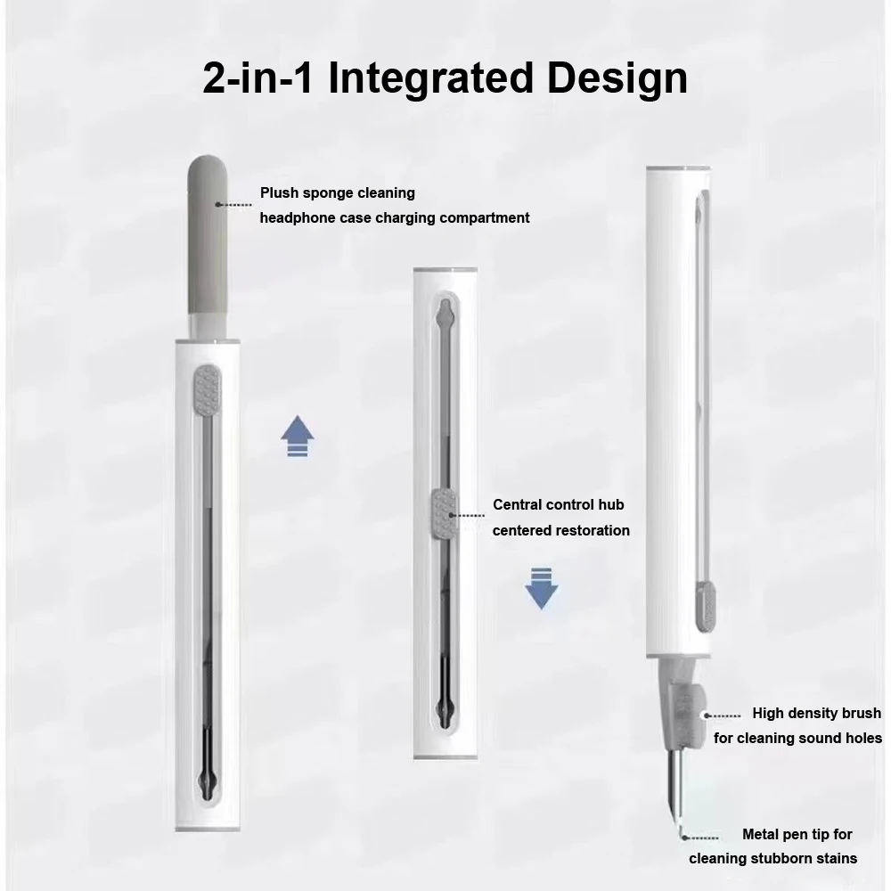 Kit de limpieza de auriculares con bolígrafo para AirPods Pro 2/3/4, herramientas de limpieza de auriculares Bluetooth compatibles con Galaxy Buds 3 y Xiaomi
