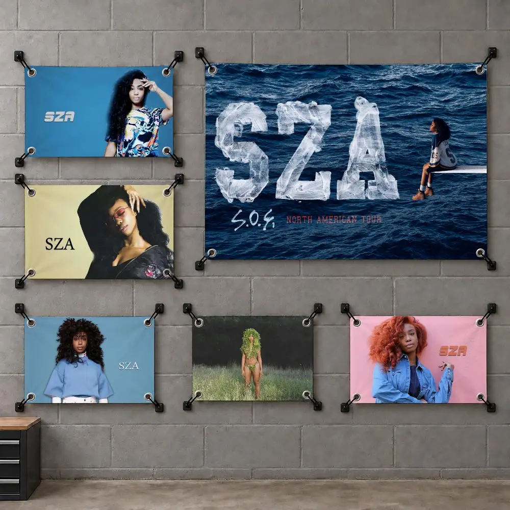 SOS L-Lana SZA Ctrl Snooze Soul Flags Bedroom House Living Room Dorm Outdoor Party Wall Hanging Background Banner Decor
