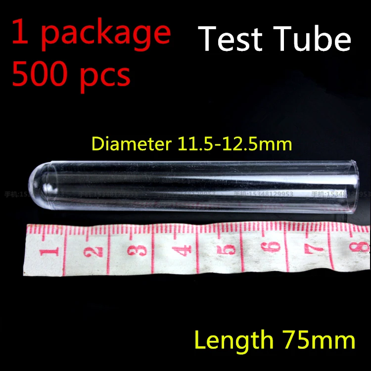 medical lab hard Plastic polystyrene Test Tube High transparency Clear Like Glass Experiment Biochemical laboratory supplie rack image 5