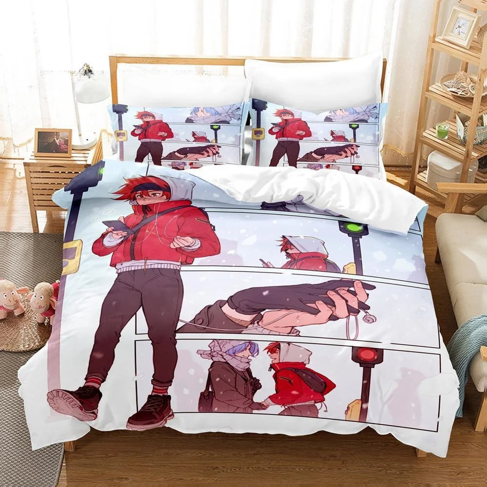 Fashion 3D Print Anime Sk8 The Infinity Bedding Set Single Twin Full Queen King Size Bed Set Adult Kid Bedroom Duvet Cover Sets 2