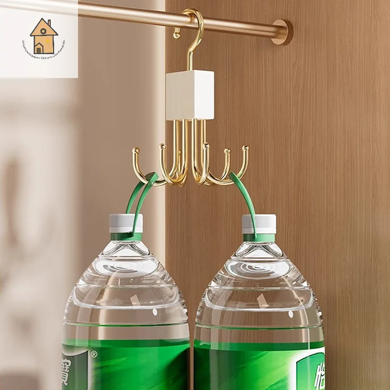 

Rotating Wooden Metal Belt Hanger Multi-Functional Closet Organizer For Belts Bras Ties And Scarves With Stainless Steel Hooks