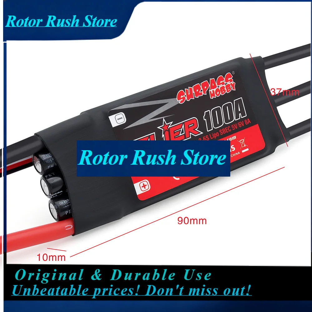 RoRusSurpass Hobby C5045 C5055 C5065 V2 Brushless Outrunner Motor For RC Aircraft Plane Multicopter With 60A 80A 100A ESC 2-6S