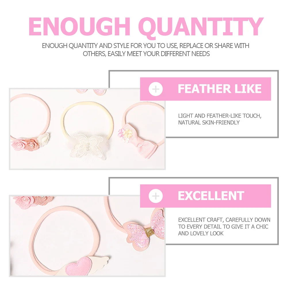 

8Pcs Butterfly Bow Headband Lovely Baby Hair Accessories Newborn Infant Toddler Flower Hairband Festival Costume Gift