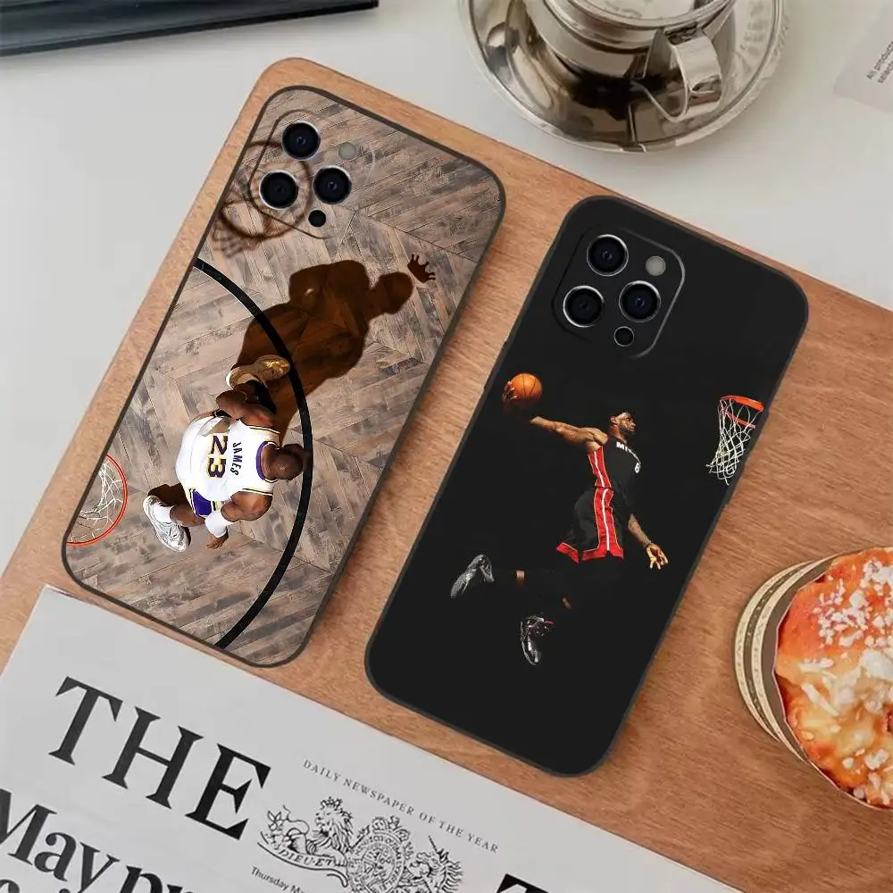 

King J-James Phone Case For iPhone17,16,15,14,13,12,11 Plus,Pro Max Soft Black Shockproof Cover