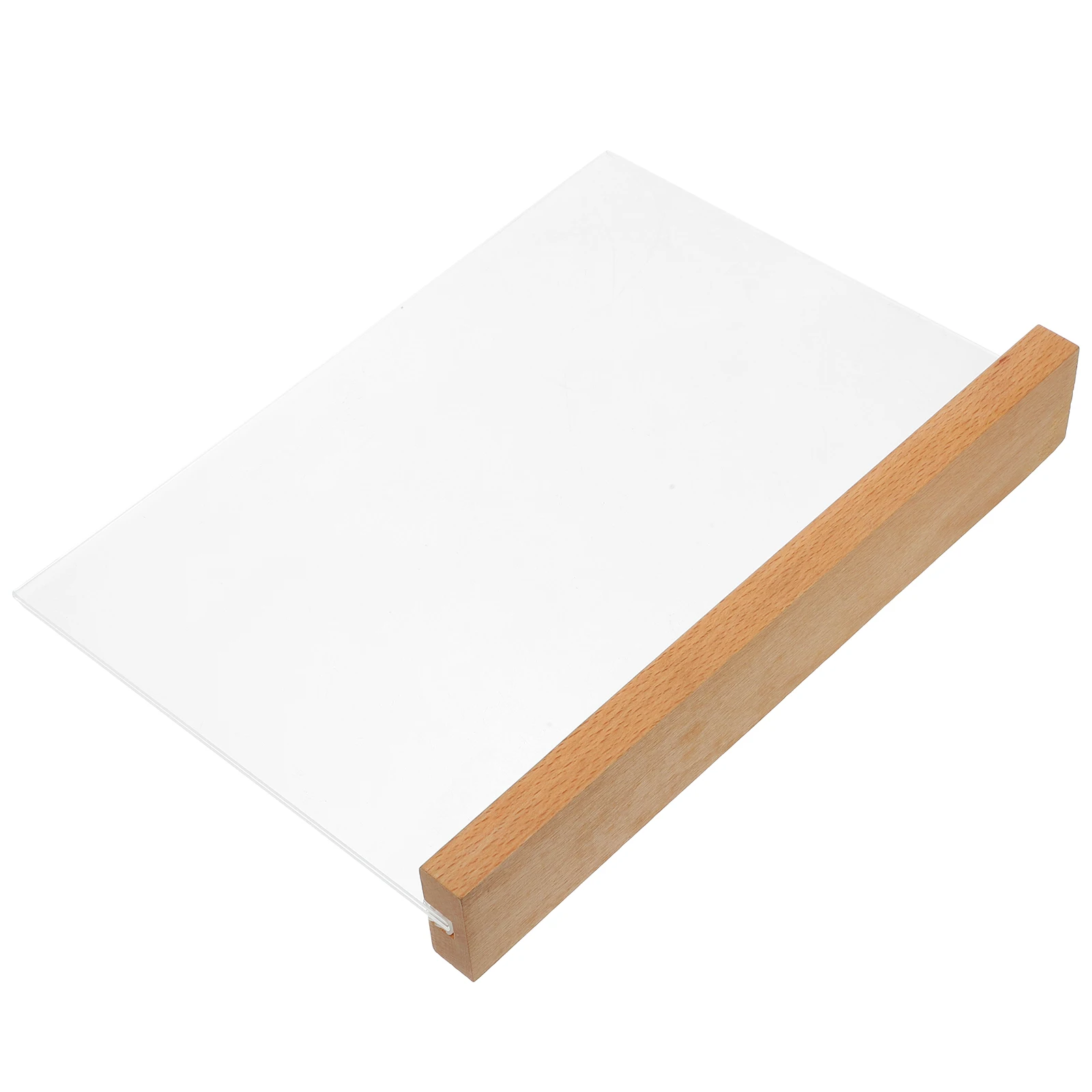 

Table Sign Holders Clear Display Stands 20x10cm Brochure Price Tags Paper Holder Desk Accessories Plastic Stand