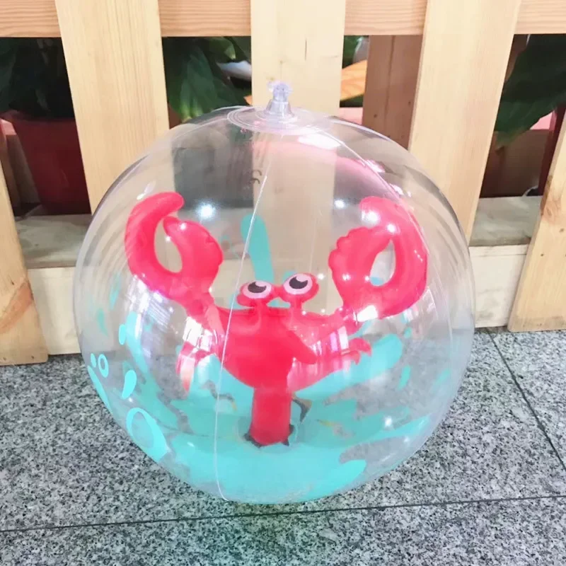 1pc Inflatable Transparent Play Ball Pool Entertainment Beach Ball Water Kids Fun Toys Gift Accessories