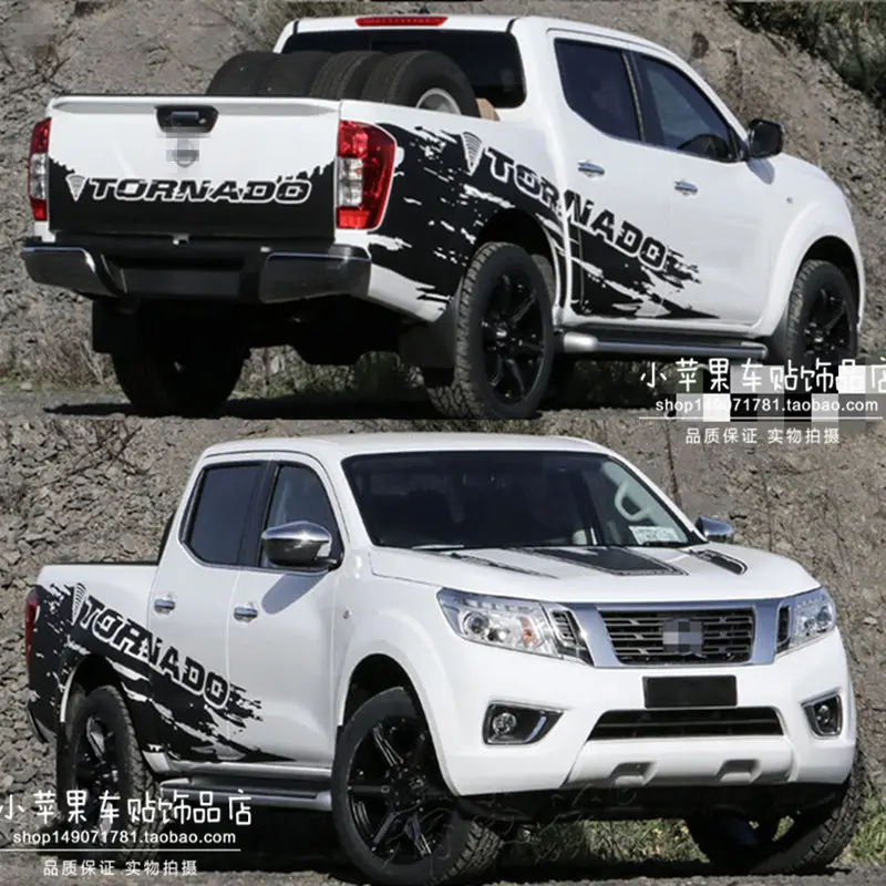 

New Custom Vinyl Hood Car Stickers Car Foils FOR Nissan Navara 2015-2022 Body Sport Decorative Decal Accessories