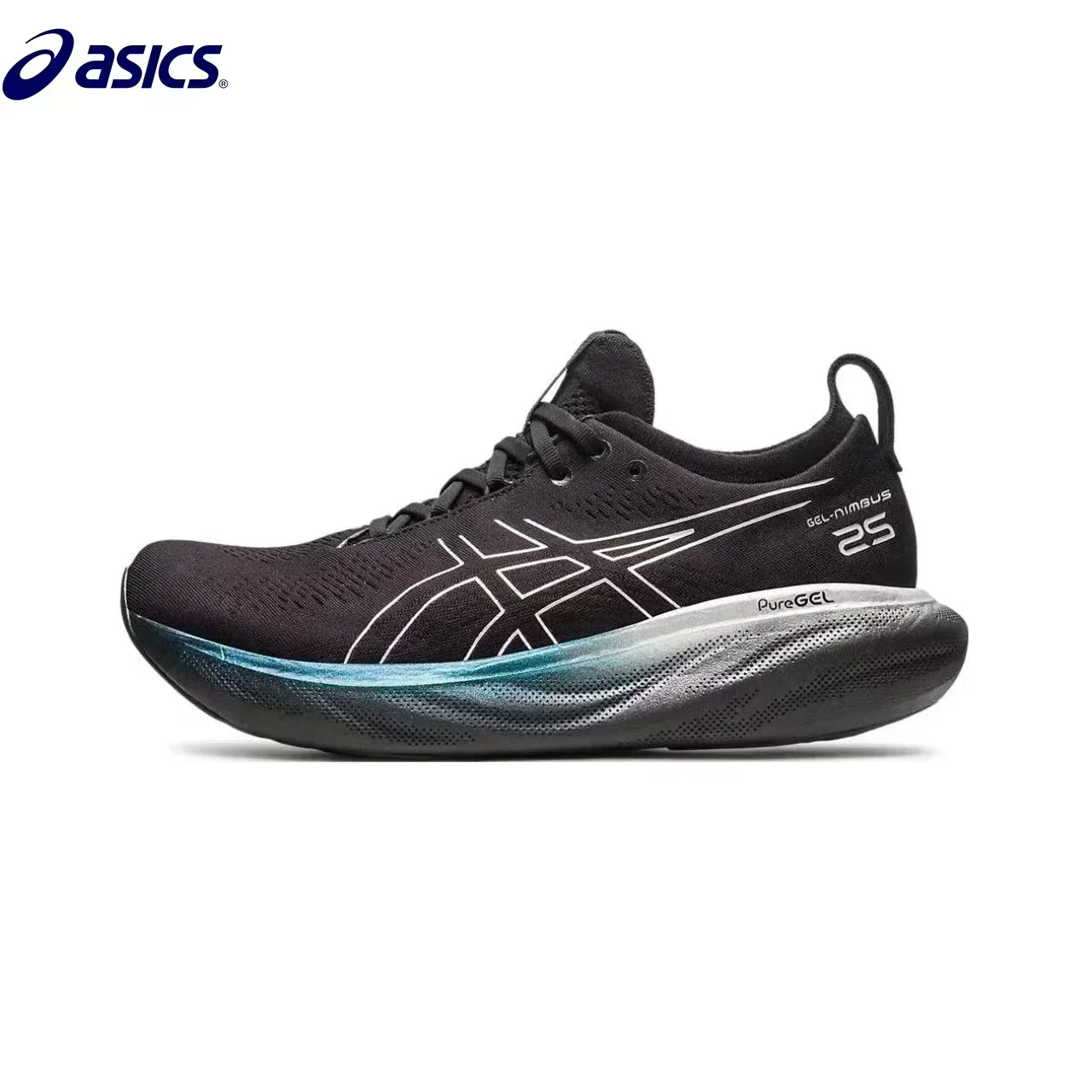 Asics Nimbus 25 Men Running Shoes Low-top Anti-slip Breathable Lightweight Sneaker Unisex