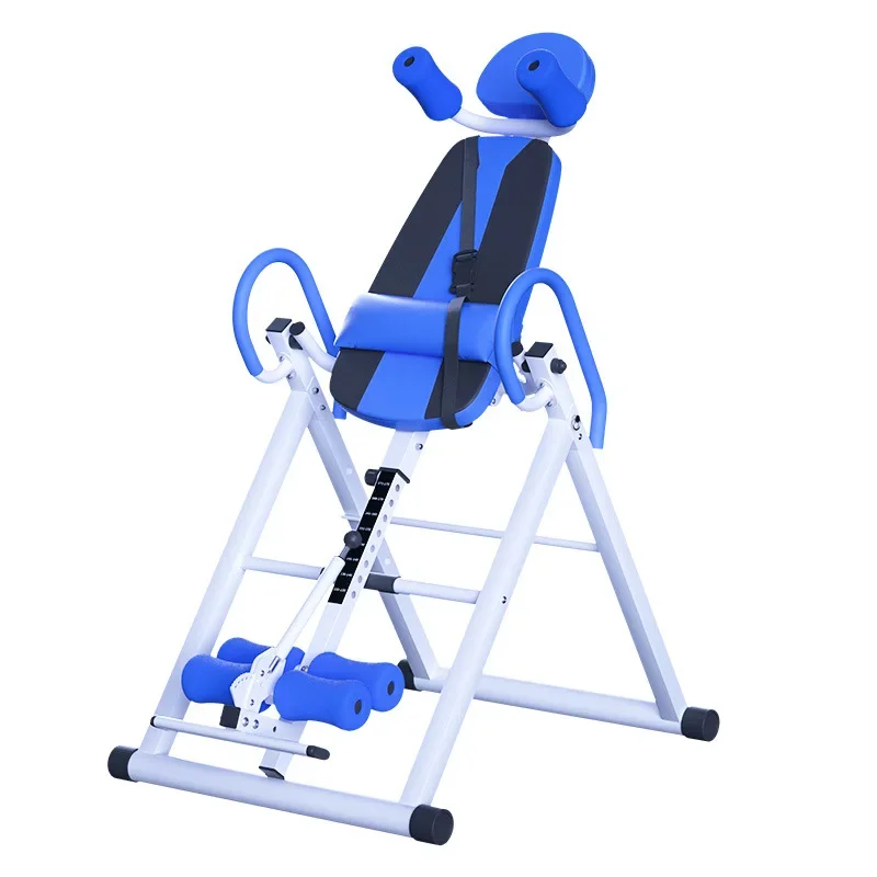 Inversion Table with Adjustable Headrest, Reversible Ankle Holders with Therapy