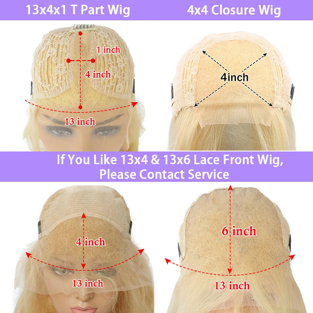 Ombre abu-abu renda berwarna Wig depan prepked merah 4x4 Wig tertutup siap untuk dipakai rambut manusia Virgin Brasil longgar dalam