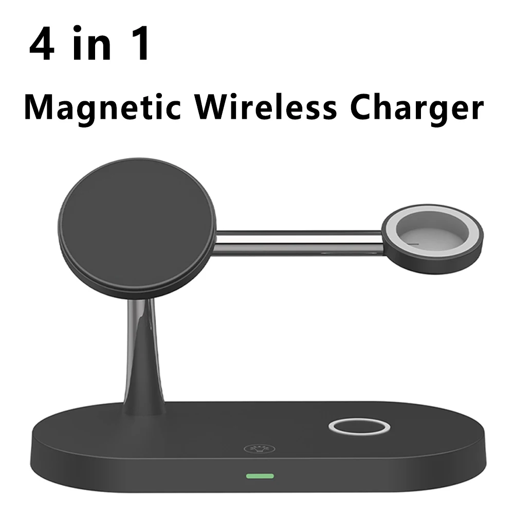 3 in 1 Magnetic Wireless Charger For iPhone 16 15 14 13 12 Charging Station for Apple Watch 10 9 8 7 6 5 Airpods Pro 2 3