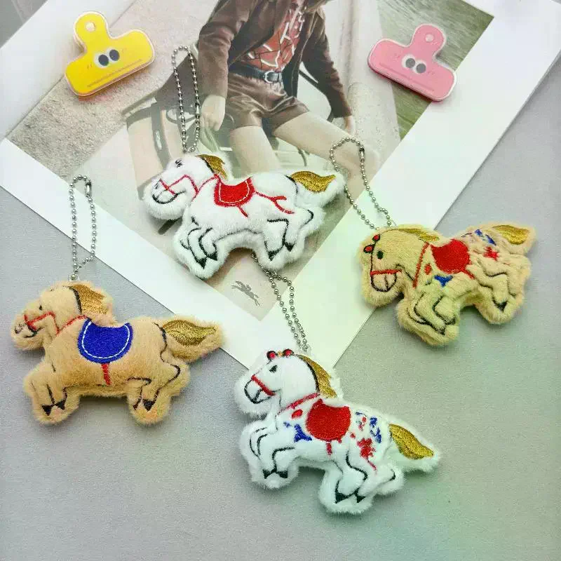 

Kawaii Horse Keychain Cartoon Pony Pendant Couple Key Holder Lovely Backpack Pendant Decoration Gifts