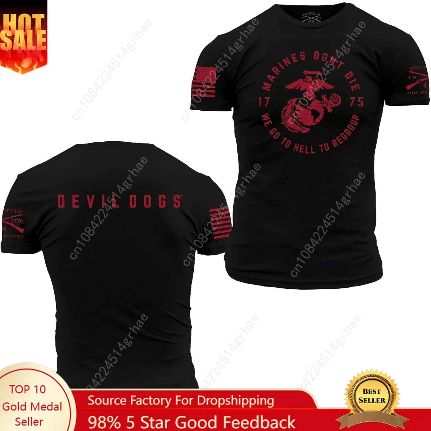 

Grunt Style USMC Regroup Men's T-Shirt
