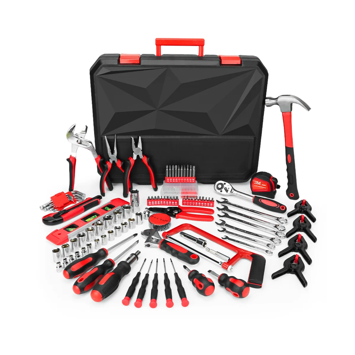 168pc Household Tool Set Carbon Steel Heated Portable Hardware Toolkit Home Mainteniance Mechanical Tool Box Tool Sets