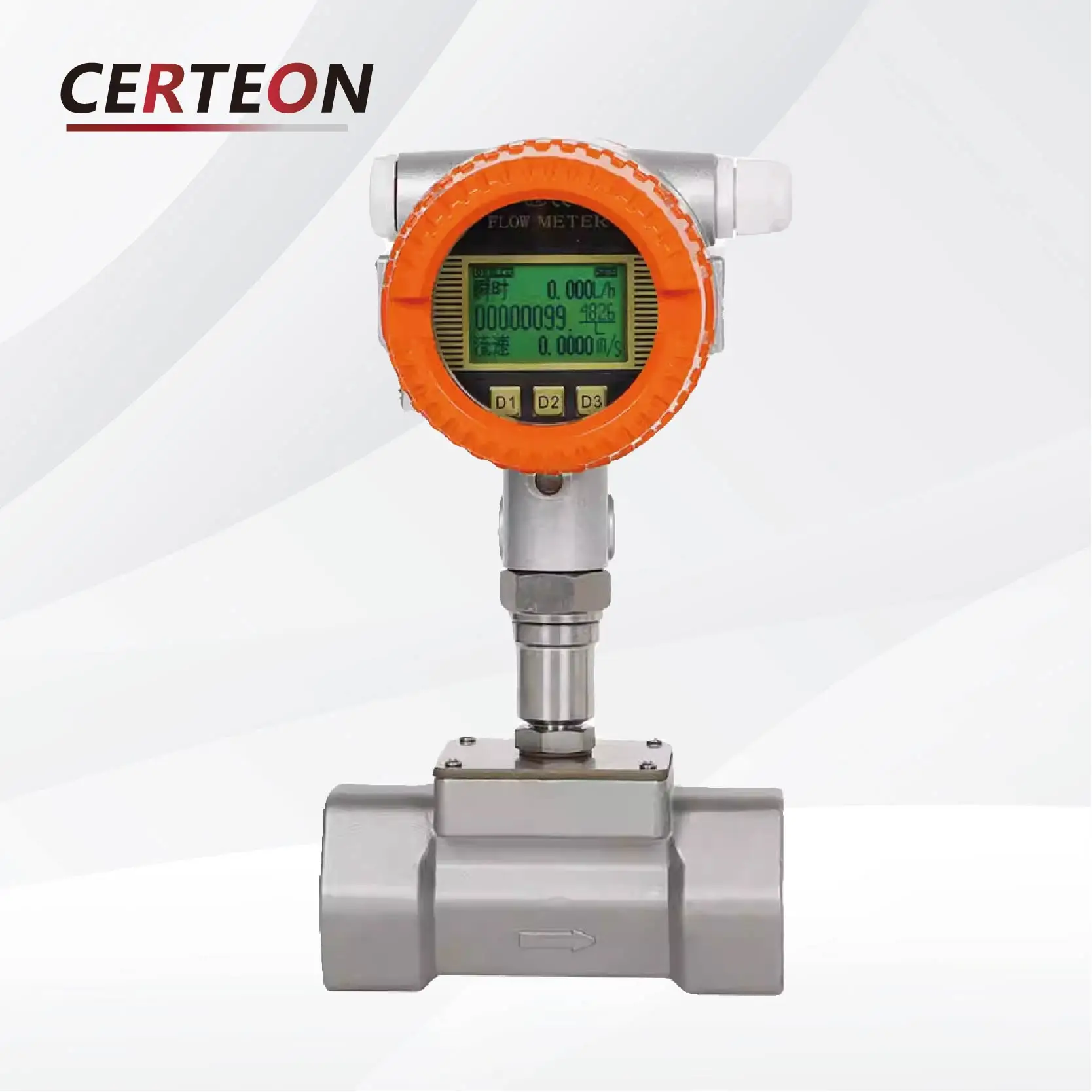 

LWGY Turbine Flow Meter Digital LCD Water Diesel Gasoline Urea Sensor RS485 Threaded DN25-50 Industrial Stainless Steel