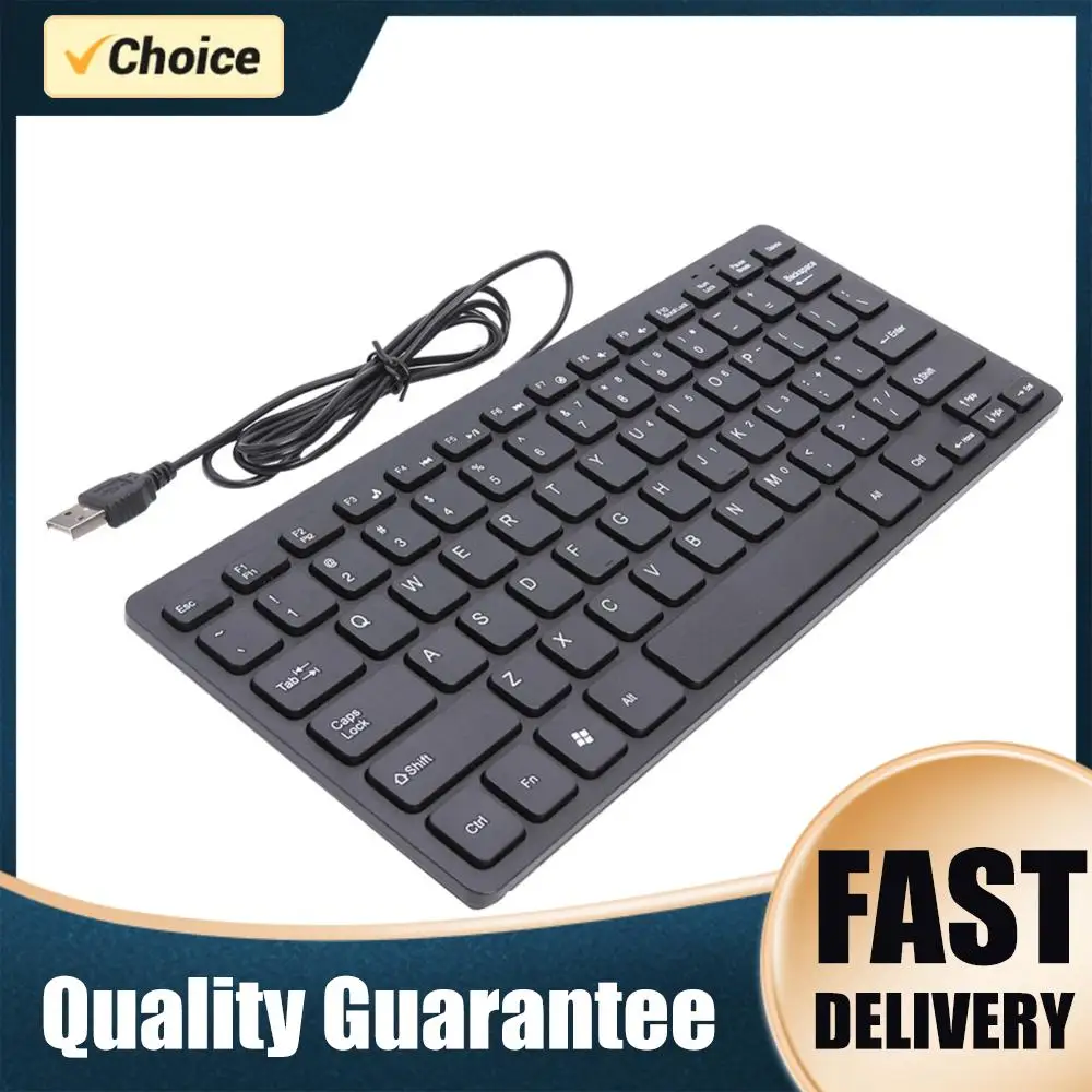Hot Sale Keyboard Delicate Design K1000 10 inch Ultra Thin 78 Keys Wired Keyboard Mini USB Slim PC Keyboard Keypad
