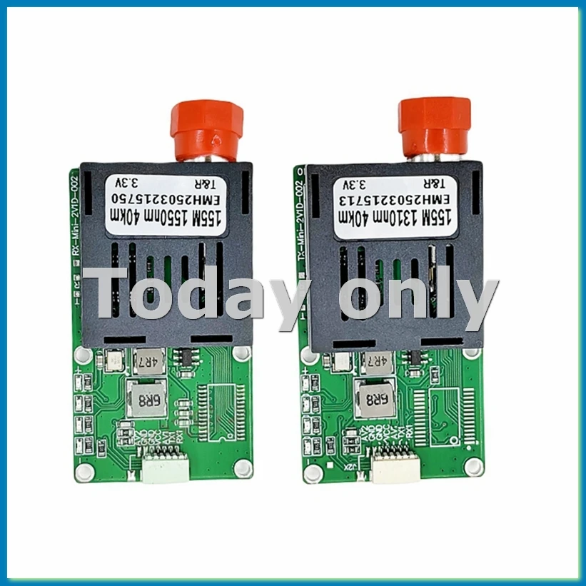 TTL Optical Transceiver Module for Drone FC RX/TX/AV/VCC/GND Interface 40KM UART/SBUS to Fiber Optical Terminal-AD23