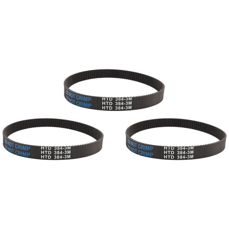 AU16-3Pcs -384-12 Drive Belt For Electric Bike E-Bike Scooter Motorcycle