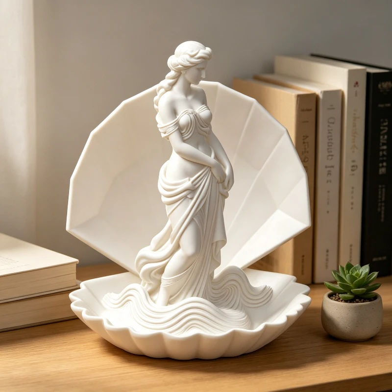 Statue en relief 3D d'Aphrodite, plateau à bijoux vintage, décoration d'intérieur, excellent cadeau de mariage et de pendaison de crémaillère