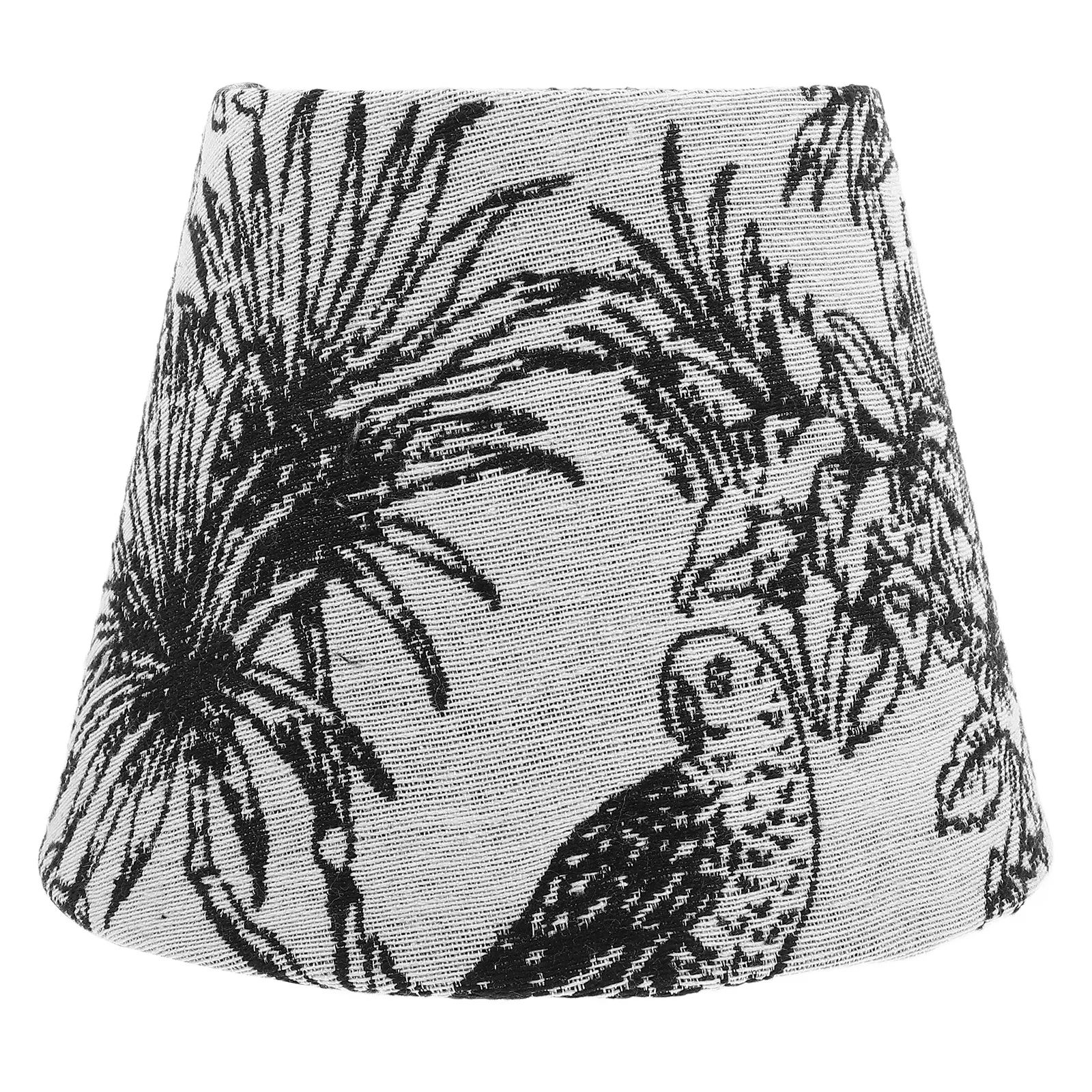 

Small Barrel Lamp Shade 7inch Embroidered Bird Flower Fabric Replacement for E27 Table Floor Lampshade Retro Lamp Cover