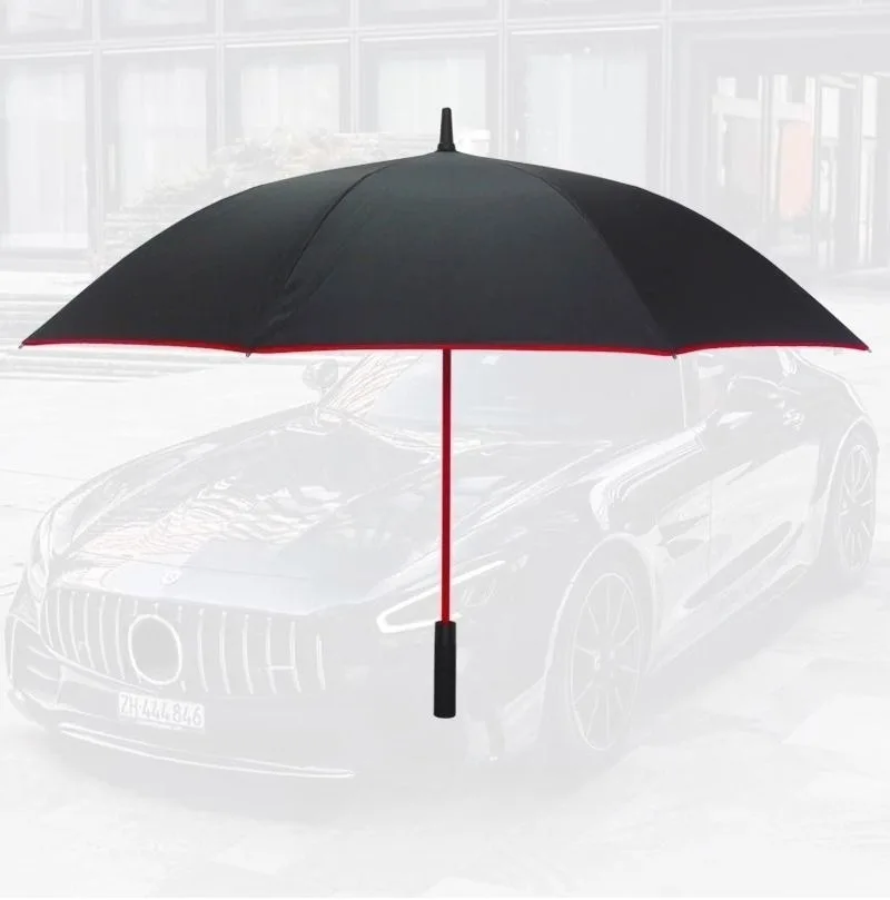 

Для Mercedes-Benz AMG автомобильный высококачественный стильный текстурированный зонт с длинной стойкой и длинной ручкой, деловой рекламный зонт