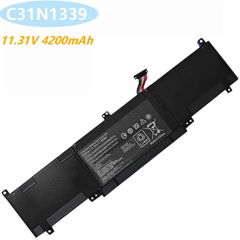 100% ใหม่ 11.31V 4200mAh คุณภาพสูงแบตเตอรี่แล็ปท็อป C31N1339 สำหรับเอซุส เซนบุ๊ค Q302L Q302LA Q302LD UX303/L/LA/LB/LN/LNB/UA/UB