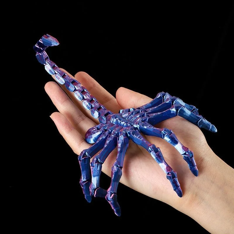 Drukowane 3D ruchome stawy Facehugger zabawki symulacja przegubowa figurka zwierząt ozdoby kreatywny Model dekoracja stołu