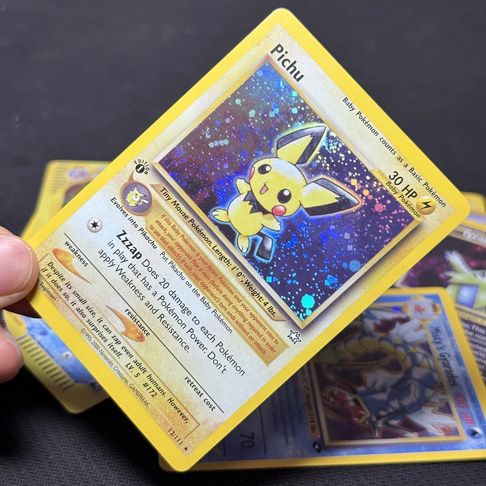 PKM Proxy jeu cartes en aluminium Gyarados Vaporeon Misty s Gyarados Pichu Pichu ho-oh DialgaEX GengarEX Hydreigonex Kyuremex Magikarp