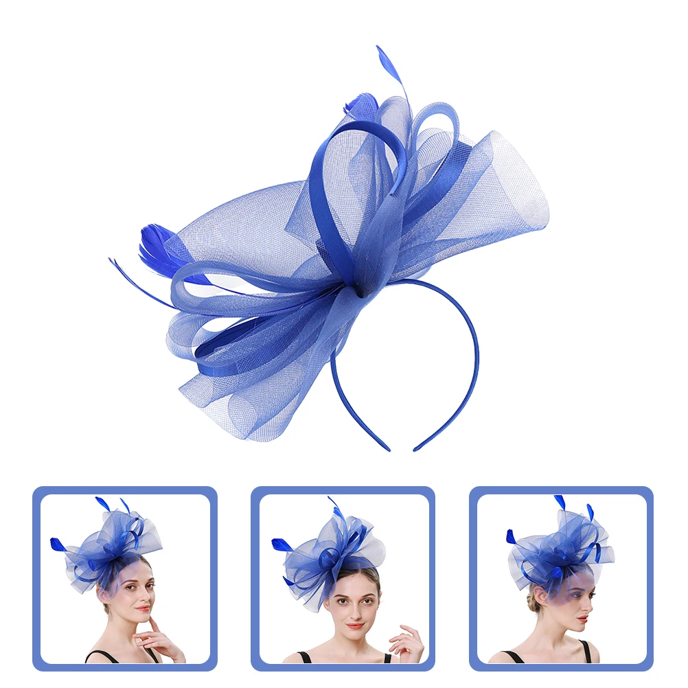 

Hair Clips Detachable Mesh Fascinator Hat Headb s Tea Party Headdress Banquet Artificial Wedding Gifts