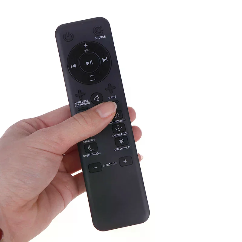 Black Remote Control For  Bar 2.1 3.1 5.1 Channel 4K Ultra HD Sound Bar System Wireless Home Theater Audio Remote Control