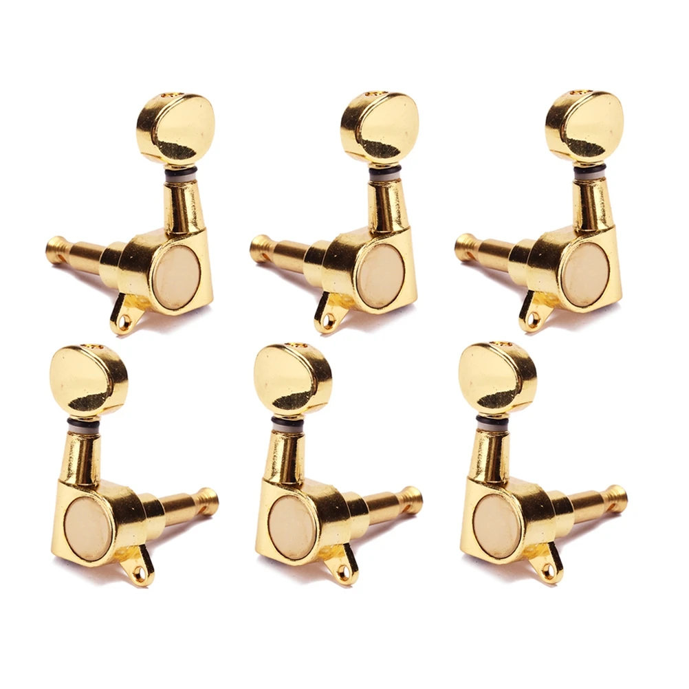 

Golden Electric Guitar Tuning Pegs Acoustic Machine Heads Keys Locking Tuners Guitars