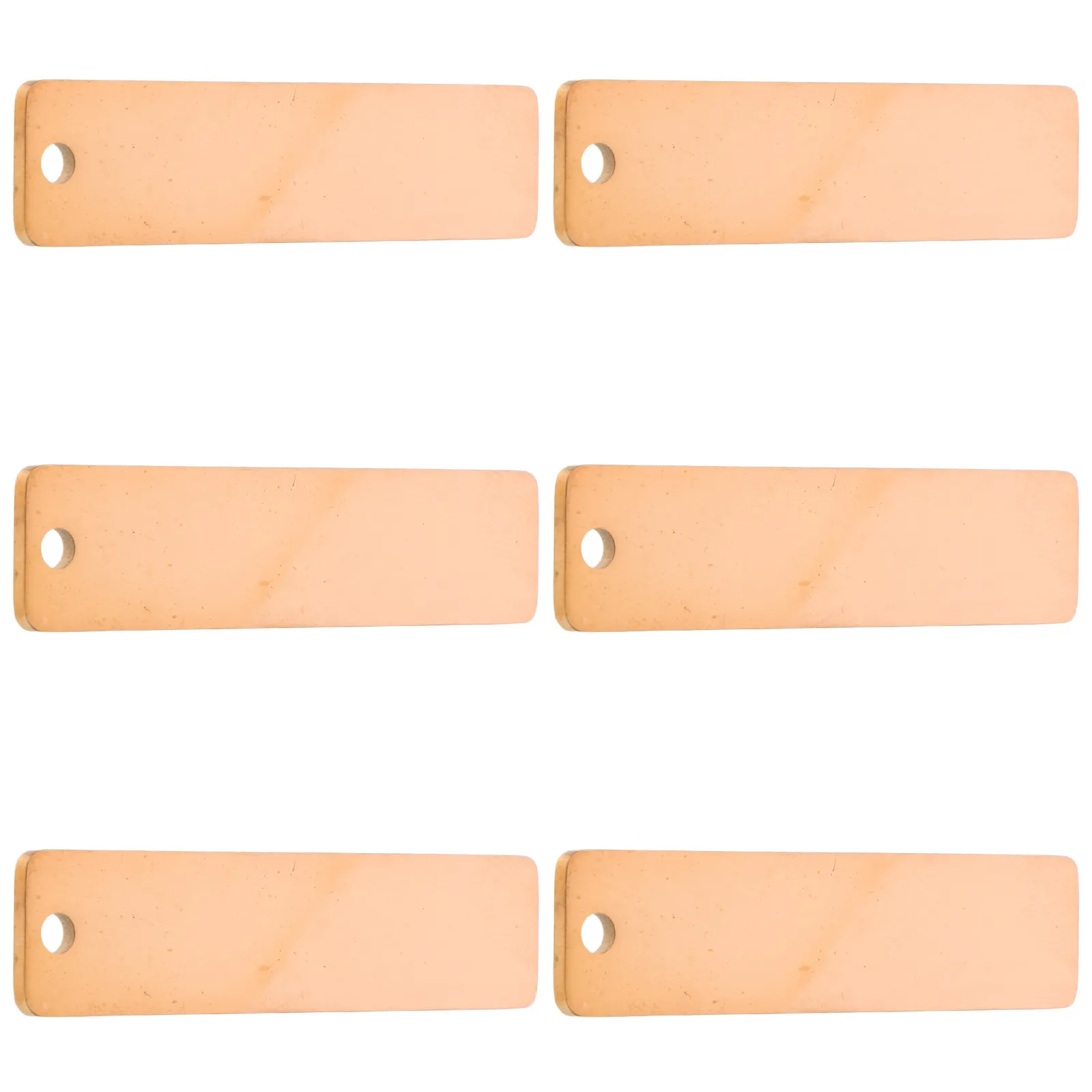 

Набор из 6 прямоугольных заготовок для гравировки и штамповки, для самостоятельного изготовления украшений, из титановой стали, с отверстием, для ожерелий