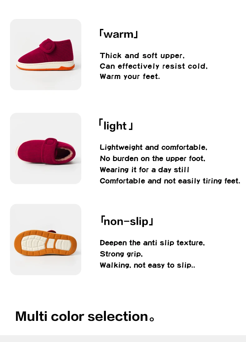 Winter-Warmhausschuhe für Senioren, Damen und Herren, mit verstellbarem Riemen, Cord-Baumwollschuhe, weiches Plüschfleece-Futter, rutschfeste Hausschuhe. – Detail 14