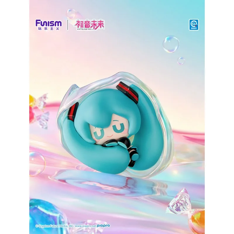 Funism Hatsune Miku Serie Temática de Dulces de Frutas, Juguetes de Caja Sorpresa, Lindas Figuras de Anime, Muñecos, Regalos, Adornos Coleccionables