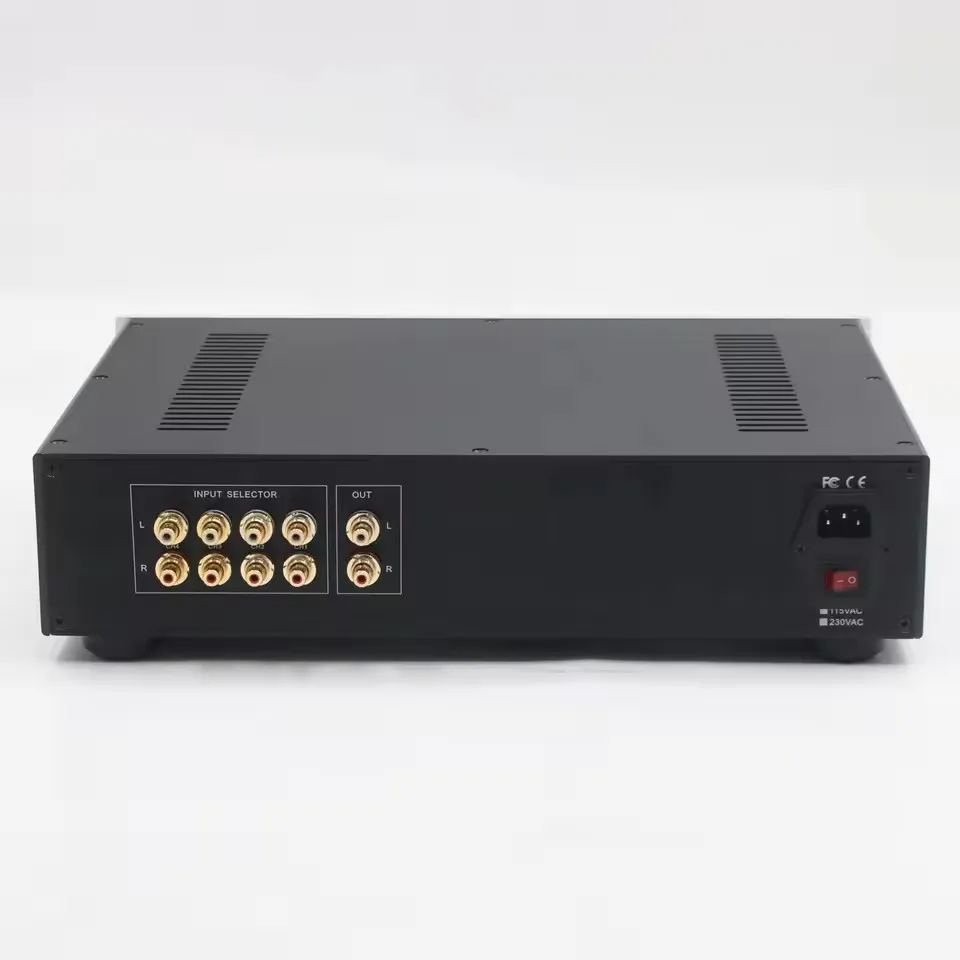STR12A-Max Referensi Cary SLP-90 Sirkuit Klon ECC82 Tabung Vakum Remote Control Preamplifier HiFi Audio 4 In 1 Keluar Pre-amp