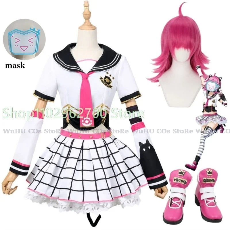 Anime Love Live! Nijigasaki High School Idol Club Tennouji Rina Cosplay Costume Rina Wig JK Uniform Shoes Woman Carnival Suit