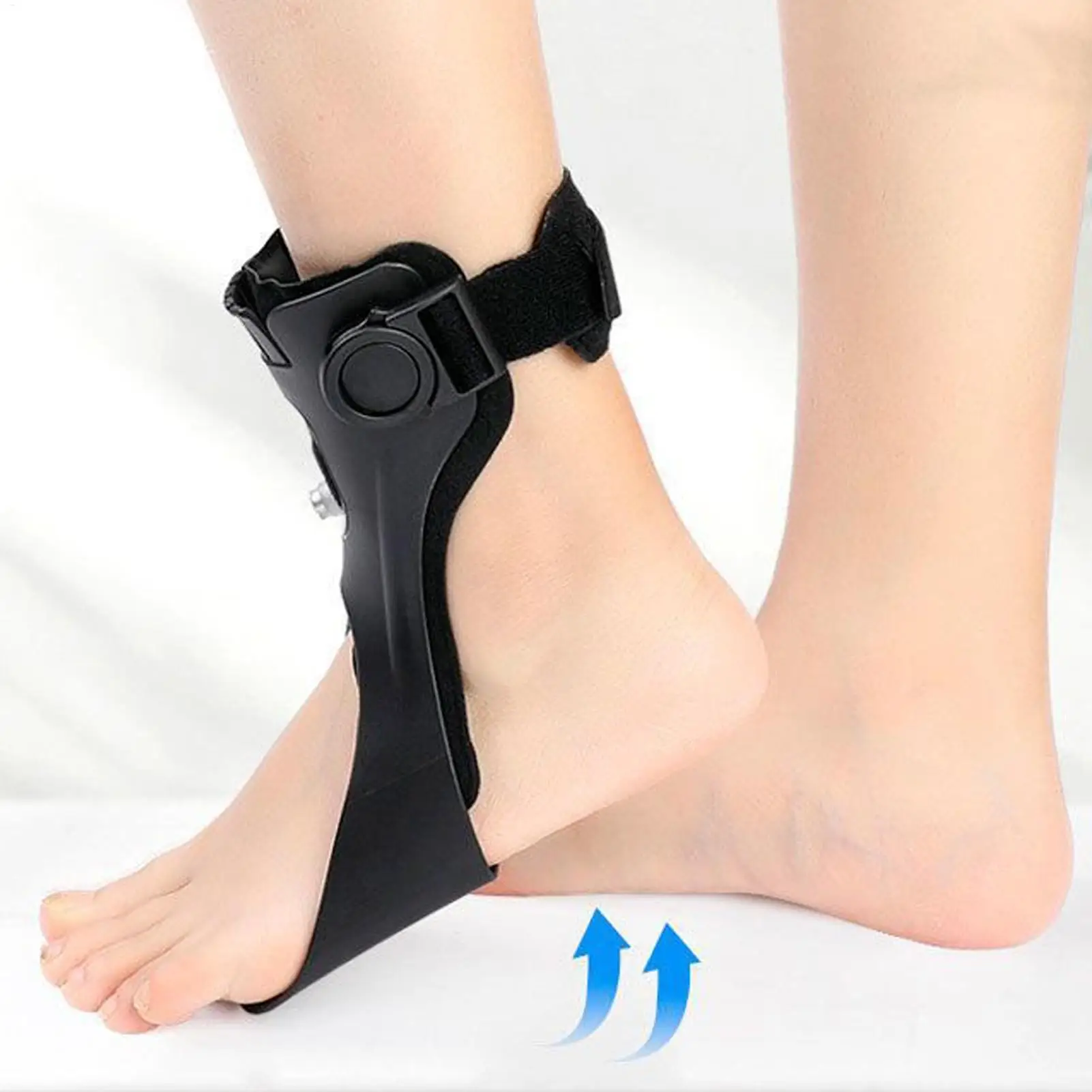 

Регулируемый бандаж для стопы с ремнями для коррекции осанки, фиксатор для стопы при синдроме отвисающей стопы, для ходьбы, для женщин и мужчин, для прогулок на улице, сна, путешествий