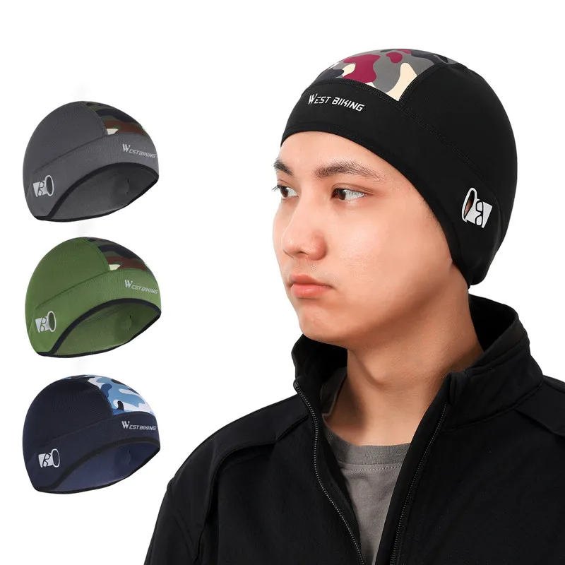 WEST BIKING Cycling Cap Winter Thermal Windproof Sport Hats Running Skiing Motorcycle Bike Cap Men Women MTB Road Bike Headwear