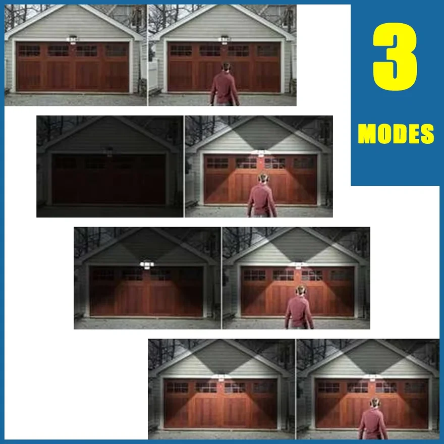 1 PACK Outdoor Motion Sensor Lamp, 4-Head Solar Power Light, 122 LED Solar Light, Flood Lights ,3000 Lumens,270° Lighting  Range
