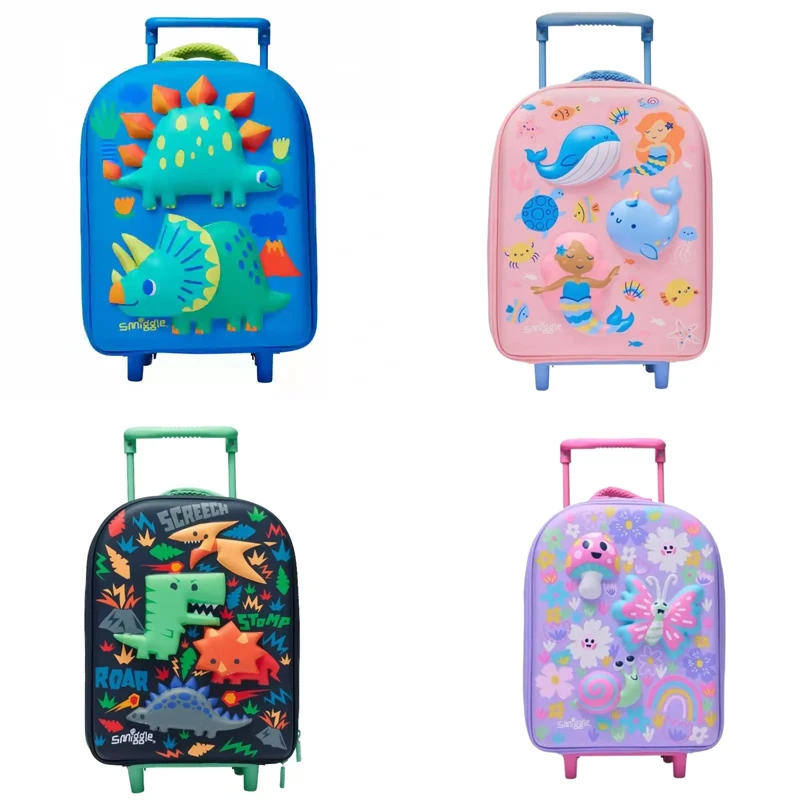 

Cartoon Anime Smiggle Trolley Case Children's Portable Trolley Bag Multi functional Mini Luggage Bag Children's Birthday Gifts