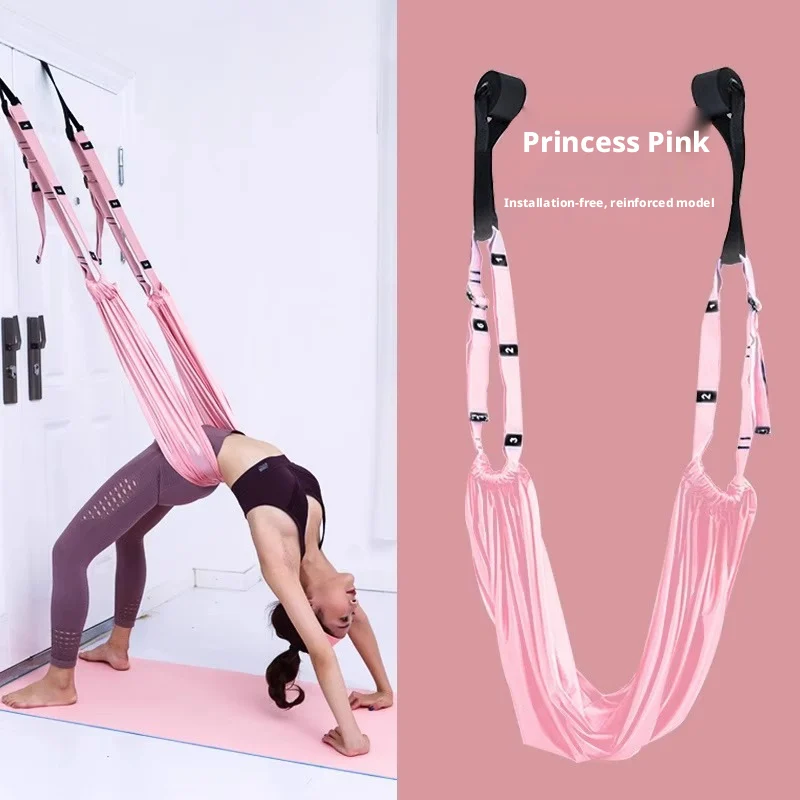 Yoga Strap Stretch Band Fitness Hanging Rope Universal Back Leg Belt for Backbend Split Handstand Home Inversion Training Hammoc