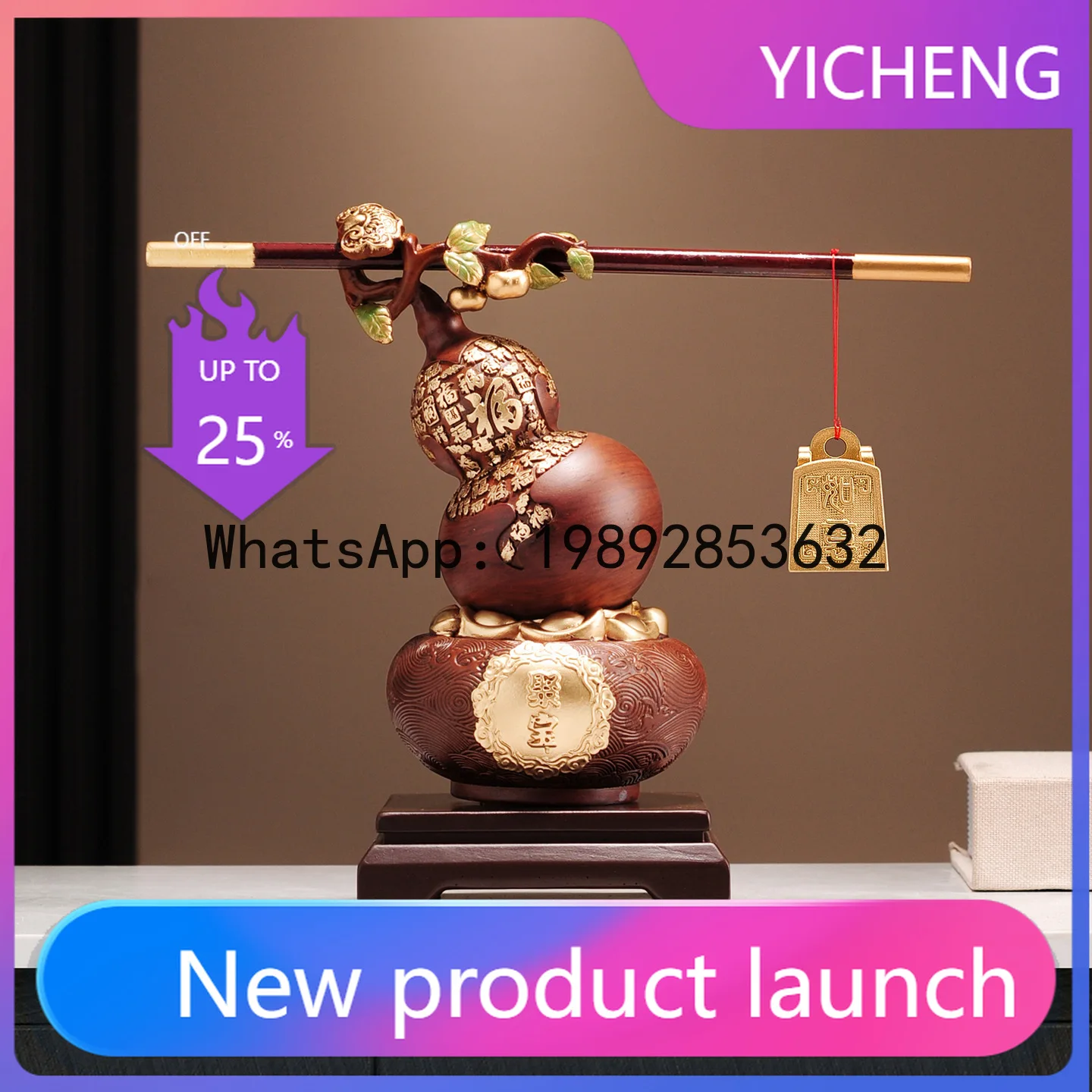 

Hys gourd ornaments living room tv cabinet entrance office decoration housewarming opening gift