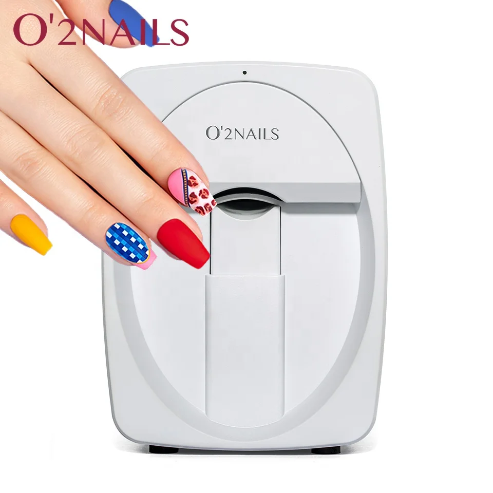 O2NAILS Portable mini automatic 3d smart wifi digital nail art printer machine